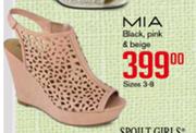 Mia Black, Pink & Beige Sizes 3-8