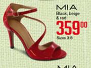 Mia Black, Beige & Red Sizes 3-8