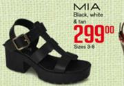Mia Black, White & Tan Sizes 3-8