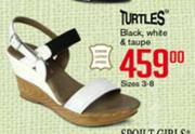Turtles Black, White & Taupe Sizes 3-8