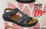 Turtles Black, Navy & Taupe Sizes 3-8