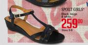 Spilt Girls Black, Beige & White Sizes 3-8