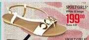 Spilt Girls White & Beige Sizes 3-8