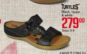 Turtles Black, Taupe & White Sizes 3-9