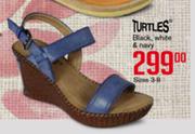 Turtles Black, White & Navy Sizes 3-8