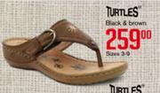 Turtles Black & Brown Sizes 3-9