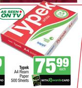 Typek A4 Ream Paper (500 Sheet)s-Each