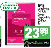 Spar Goodliving A4 Soft Cover Display File (30 Page)-Each