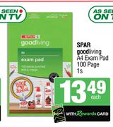 Spar Goodliving A4 Exam Pad (100 Page)-Each