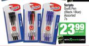 Scripto Swift Pen (Black/Pen) Assorted-7s Per Pack