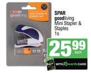 Spar Goodliving Mini Stapler & Staples-Each