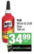 Pritt Wood & Craft Glue 100ml-Each