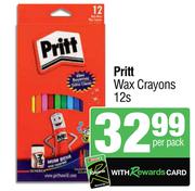 Pritt Wax Crayons-12 Per Pack