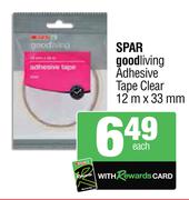 Spar Goodliving Adhesive Tape Clear 12m x 3mm-Each