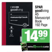 Spar Goodliving A5 Manuscript Book (192 Page)-Each