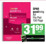 Spar Goodliving A4 Filo Pad (150 Page)-Each