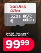 SanDisk Ultra MicroSD Card Class 10 32GB 