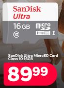 SanDisk Ultra MicroSD Card Class 10 16GB
