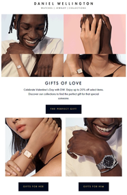Daniel Wellington : Gifts Of Love (Request Valid Dates From Retailer)