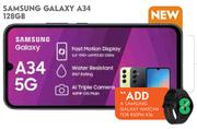 Samsung Galaxy A34 128GB-Pinnacle 1GB Top Up