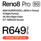 Oppo Reno 8 Pro 5G-Pinnacle 1GB Top Up