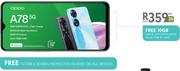 Oppo A78 128GB-Pinnacle 2GB Top Up (36 Months)