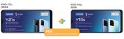 Vivo Y21s 128GB + Vivo Y15s 32GB-On Pinnacle 2GB Top Up (36 Months)
