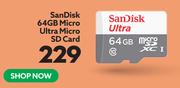 Sandisk 64GB Micro Ultra Micro SD Card