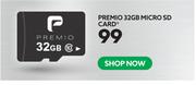 Premio 32GB Micro SD Card