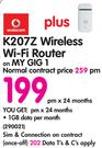 Vodacom Plus K207Z Wireless Wi-Fi Router-On My Gig 1