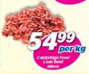 Cambridge Food Lean Beef Mince-Per Kg