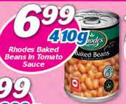 Rhodes Baked beans In Tomato Sauce-410g