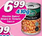 Rhodes Baked Beans In Tomato Sauce-410g
