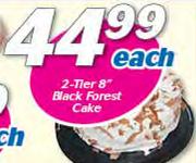 2 Tier 8" Black Forest Cake