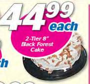 2 Tier 8" Black Forest Cake-Each