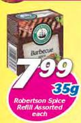 Robertson Spice Refill Assorted-35g Each