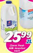 Clover Fresh Milk Assorted-2Ltr