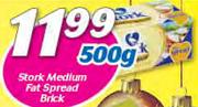 Stork Medium Fat Spread Brick-500g