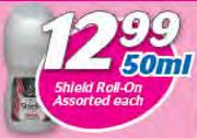 Shield Roll-On Assorted-50ml