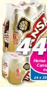 Hansa Pilsener Cans/NRBs-6x330ml Each