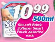 Sta-Soft Fabric Softener Smart Pouch Assorted-500ml