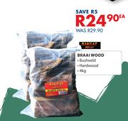 Bakgat Braai Braai Wood-4Kg Each