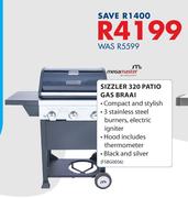 Mega Master Sizzler 320 Patio Gas Braai FSBG0056