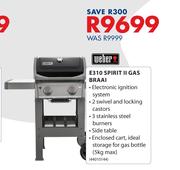 Weber E310 Spirit II Gas Braai 44010144