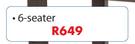 Elite Table White Rattan (6 Seater)