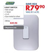 Major Tech Light Switch 2x4 (White)