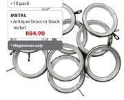Curtain Ring Plastic-10 Pack