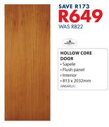 Swartland Hollow Core Door 813 x 2032mm