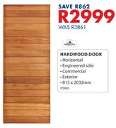 Swartland Hardwood Door 813 x 2032mm