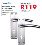 Chamber Value Mykonos Door Handle Set